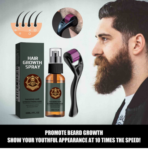 Moisturizing Mustache Spray – Growth Stimulant and Beard Thickener