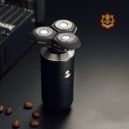 Rechargeable Lithium Shaver – 3 Rotary Blades, Waterproof and Washable